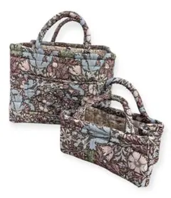 キルトバスケット　コンプトン柄　大小２個セット