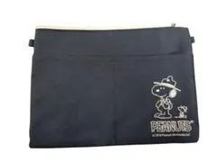 未使用品　スヌーピー　PEANUTS ネイビー ポーチ