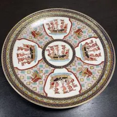 伊万里焼 古伊万里 錦手南蛮人黒船文 大皿 飾皿 D R4863C - メルカリ