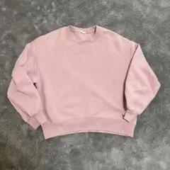 GU ダブルフェイスプルオーバー　ピンク　M