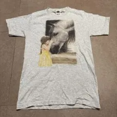 馬　アニマル　動物　絵　アート　芸術　半袖　tシャツ　グレー　Sのサムネイル