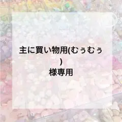 主に買い物用(むぅむぅ)様専用ページ