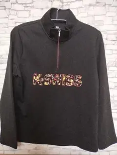 K-SWISS ブラック ハーフジップ