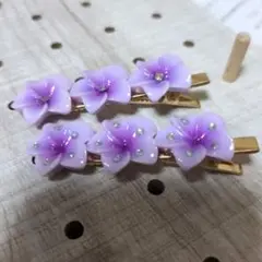 ハイビスカス　 ヘアクリップ 2個セット