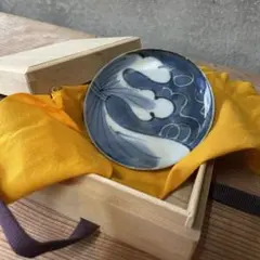 古い豆皿　【m588 古伊万里　染付　骨董　時代物　アンティーク　レア　手塩皿】