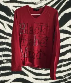 【burning sho】 Vネック長袖ロンT お兄系 V系 Y2K ギャル男