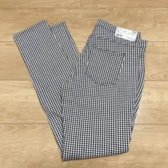 【タグ付き未使用】ユニクロ プリントレギンスパンツ XL チェック柄