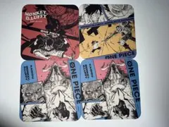 ONEPIECE ワンピース アートコースター 第5弾 ルフィ4枚セット - メルカリ