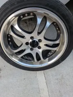 17インチタイヤホイールセット 4本バリ山　PCD100-5H 7J×17+38 17インチタイヤホイールセット 4本バリ山 PCD100-5H 7J×17+38