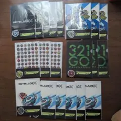 DMMくじ ベイブレードX クリアファイル & ステッカー コンプリート