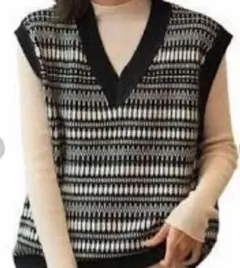[yunliangirl] ニットベスト レディース キュート トップス M