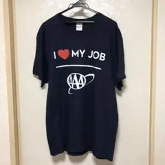 アイラブジョブTシャツ　port＆company ネイビー L