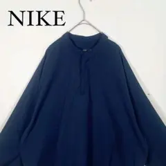 NIKE GOLF ネイビー ハーフジップナイロンプルオーバージャケット　XL