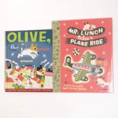 【英語/洋書】トナカイになったオリーブ＋ミスター・ランチひこうきにのる[5]