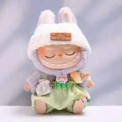 【新品未使用】白 緑 3点セット LABUBU 服 セット 着せ替えラブブ