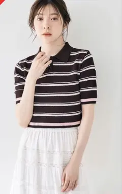 ココディール　マルチボーダーポロニット