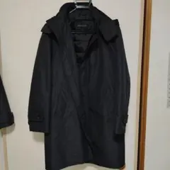 ダークグレー ステンカラーコート　m ダーバン