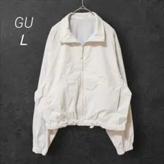 ジーユー GU カットマルチテックジャケット【Ｌ】オフホワイト UVカット 撤水のサムネイル