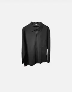 ユニクロ　ミラノリブシャツカーディガン　ブラック