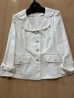 アルマアンローズ　ジャケット　ホワイト　美品のサムネイル