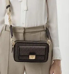 MICHEAL KORS カメラバッグ ショルダーバッグ ブラウン
