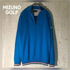 MIZUNO GOLF ハーフジップアップセーター　ウール混　裏地付き