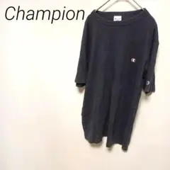 Champion ブラック オーバーサイズ Tシャツ　 Lサイズ　スポーツ