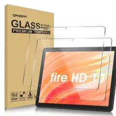 For HD 10 2023 10.1インチ専用 強化ガラスフィルム 2枚組
