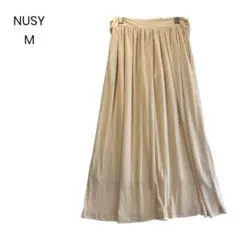 【NUSY】フレアスカート Mサイズ 大人カジュアル ナチュラル a0901