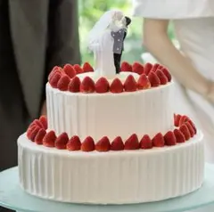 ウェディング　ケーキトッパー