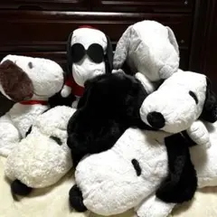 スヌーピー ぬいぐるみ まとめ売り 7体　BIG 特大 約80cm 新品