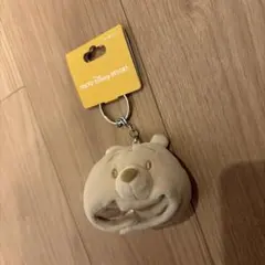 東京ディズニーリゾート　プーさん　ファンキャップ　キーチェーン　ベージュ