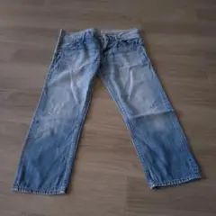 ライトブルー 100%コットン ジーンズ 24