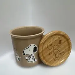 PEANUTS スヌーピー マグカップ 木製蓋付き