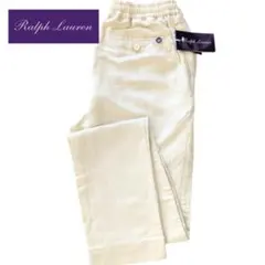 新品】RALPH LAUREN PURPLE LABEL 白シルクスラックス - メルカリ