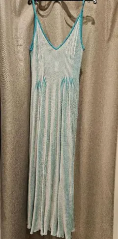 CFCL ストライプノースリーブニットワンピース