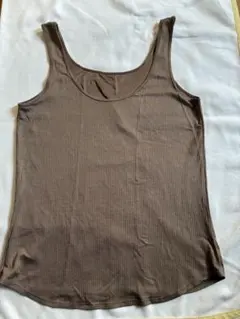 UNIQLOエアリズム タンクトップ Lブラウン