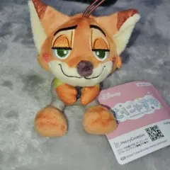 ズートピア　むにゃすやマスコット　ニック　ディズニー　ぬいぐるみ