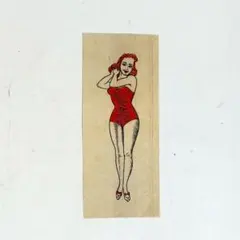 ビンテージ40s ビンテージ転写紙 アイロンプリント ピンナップガール ビンテージ40s 転写紙 ビンテージアイロンプリント ピンナップガール 1