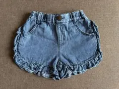 マーキーズ CALMIA カルミア フリルデニム ショートパンツ ベビー 80