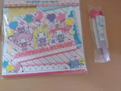 サンリオ❣️激レア　マイメロディ ✖︎セーラームーン　コラボ　メモセット　レトロ セーラームーン×マイメロディ商品が3月下旬に一部コンビニと