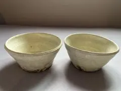 【一部未使用】作家もの 益子焼 佐藤敬 黄粉引 陶器 5枚セット 一部未使用】作家もの 益子焼 佐藤敬 黄粉引 陶器 5枚セット