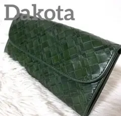 【美品】Dakota ダコタ　アロマティコ　長財布　グリーン　レザーのサムネイル