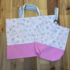 《幼児向け》入園セット　レッスンバッグ　手提げかばん　上靴袋　上履き入れ　女の子