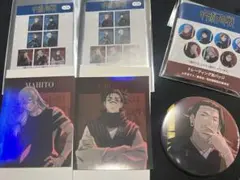 呪術廻戦　ステッカー、缶バッチ　3点セット