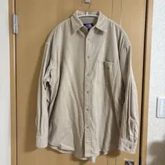 ノースフェイスパープルレーベルのコーデュロイバンドカラー長袖シャツ　黒　Lサイズ THE NORTH FACE PURPLE LABEL (ザ ノースフェイス パープル