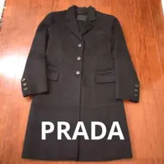 【PRADA】ダークネイビー チェスターコート