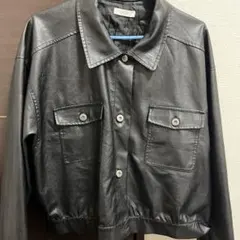 ブラックレザージャケット Mサイズ