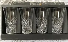 クリスタルガラス ショットグラス 4個セット