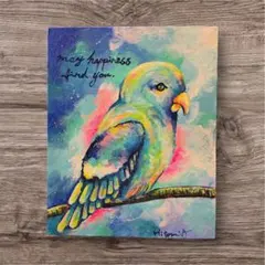 【送料無料】mini 絵画☆ 油絵(真作)・LOVE Bird・白い鳥 送料無料】mini 絵画☆ 油絵(真作)・LOVE Bird 白い鳥 - メルカリ